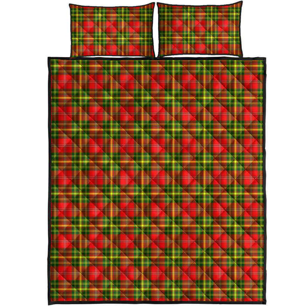 Scottish Leask Clan Tartan Quilt Bed Set Tartan Plaid 1