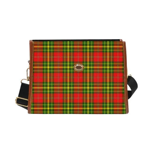 Scottish Leask Clan Tartan Waterproof Canvas Bag Tartan Plaid 1