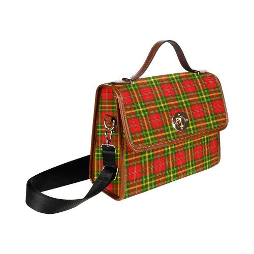 Scottish Leask Clan Tartan Waterproof Canvas Bag Tartan Plaid 3