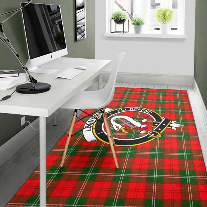 Scottish Lennox Clan Crest Tartan Area Rug Tartan Plaid 4