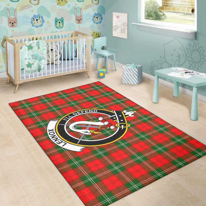 Scottish Lennox Clan Crest Tartan Area Rug Tartan Plaid 5