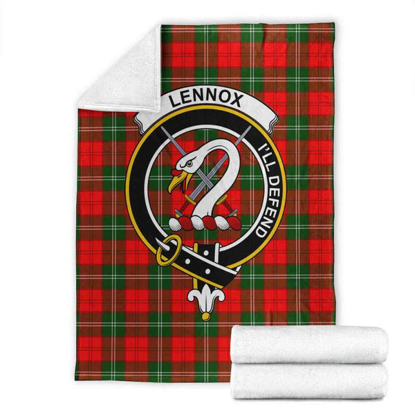 Scottish Lennox Clan Crest Tartan Blanket Tartan Plaid 1