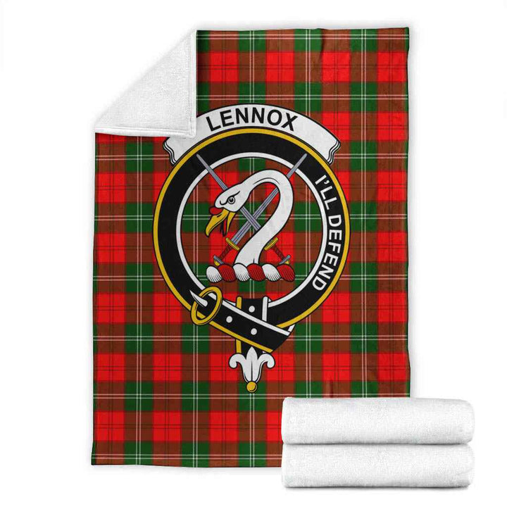 Scottish Lennox Clan Crest Tartan Blanket Tartan Plaid 1