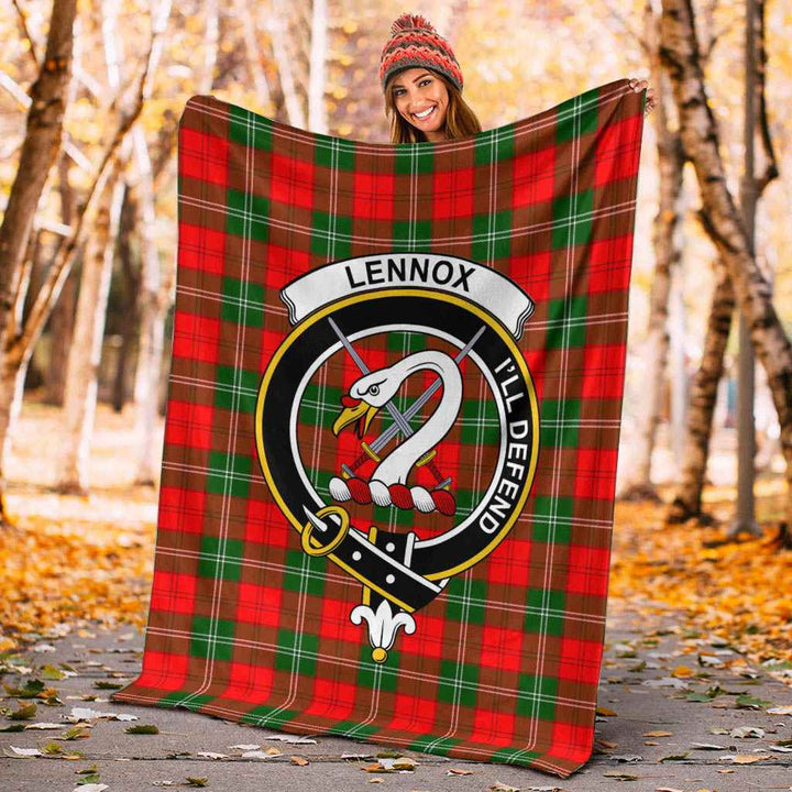 Scottish Lennox Clan Crest Tartan Blanket Tartan Plaid 4