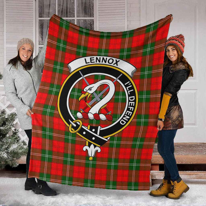 Scottish Lennox Clan Crest Tartan Blanket Tartan Plaid 5