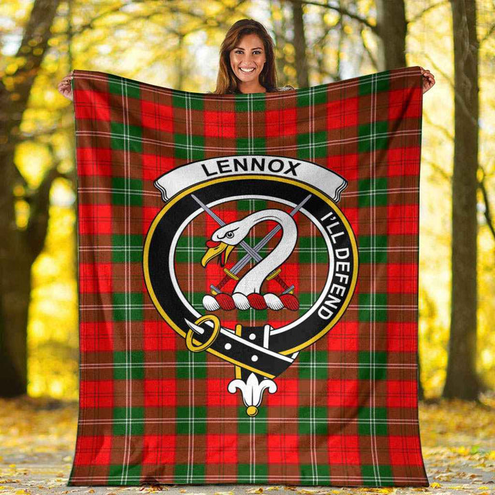 Scottish Lennox Clan Crest Tartan Blanket Tartan Plaid 6