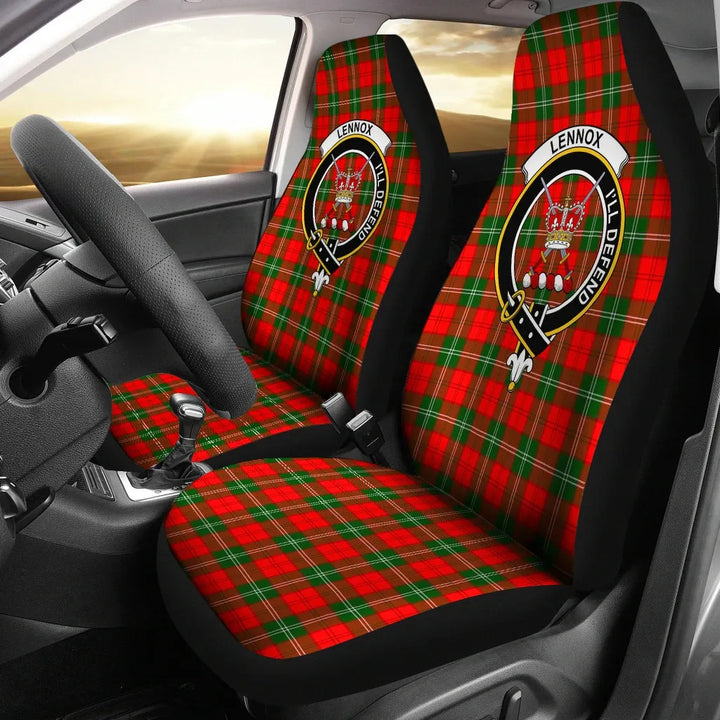 Scottish Lennox Clan Crest Tartan Car Seat Covers 2