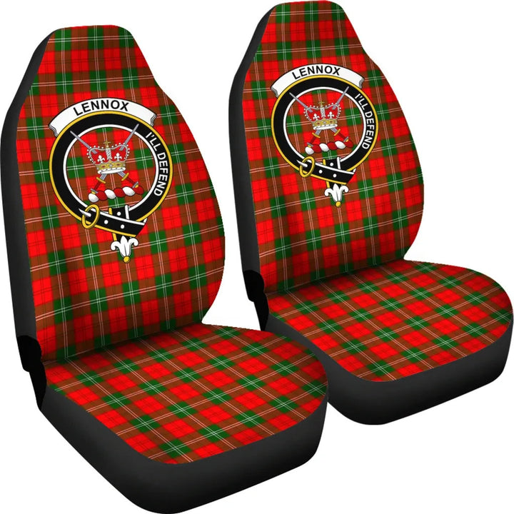 Scottish Lennox Clan Crest Tartan Car Seat Covers 4