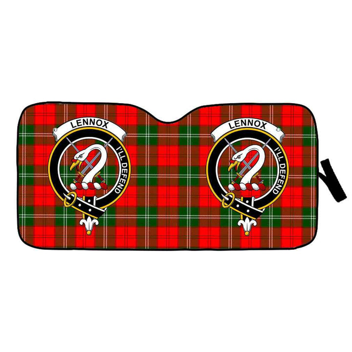 Scottish Lennox Clan Crest Tartan Car Windshield Sun Shade Tartan Plaid 1
