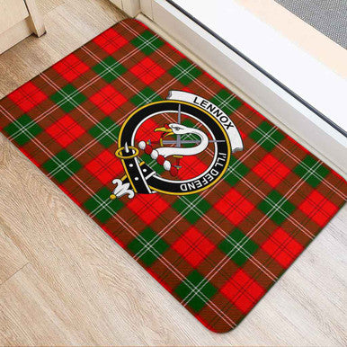 Scottish Lennox Clan Crest Tartan Door Mat Tartan Plaid 2