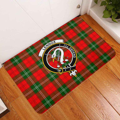 Scottish Lennox Clan Crest Tartan Door Mat Tartan Plaid 3