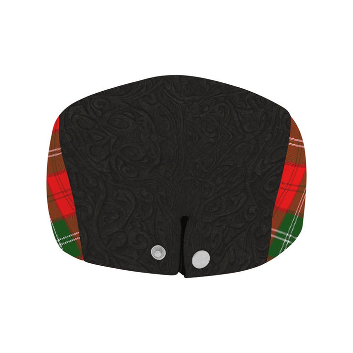 Scottish Lennox Clan Crest Tartan Flat Cap - Scratch Style Tartan Plaid 4