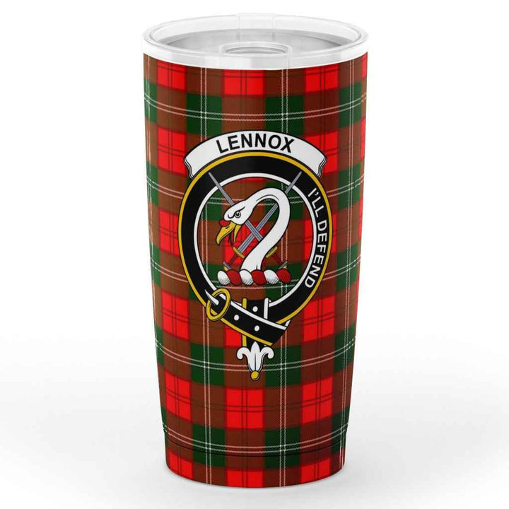 Scottish Lennox Clan Crest Tartan Insulated Tumbler Tartan Plaid 1