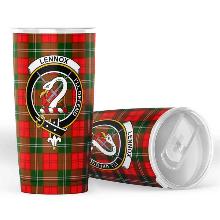 Scottish Lennox Clan Crest Tartan Insulated Tumbler Tartan Plaid 4