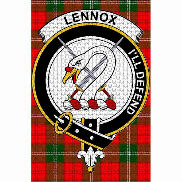 Scottish Lennox Clan Crest Tartan Jigsaw Puzzle 1