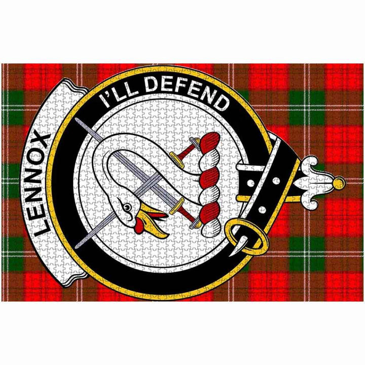 Scottish Lennox Clan Crest Tartan Jigsaw Puzzle 2