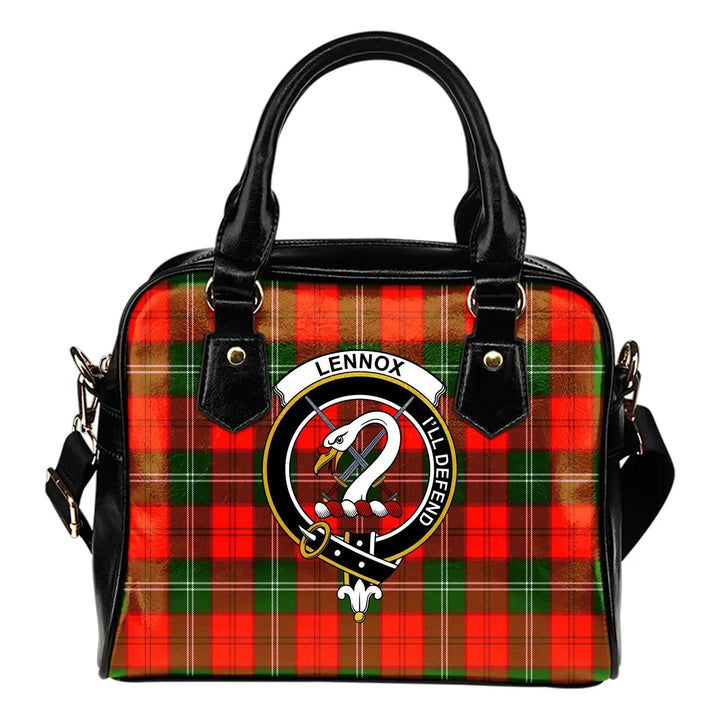 Scottish Lennox Clan Crest Tartan Shoulder Handbag Tartan Plaid 1
