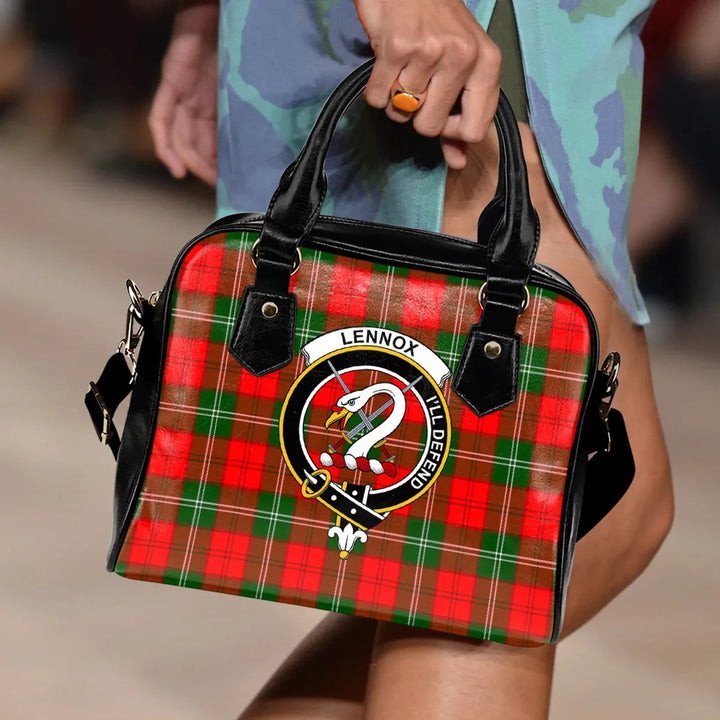Scottish Lennox Clan Crest Tartan Shoulder Handbag Tartan Plaid 2