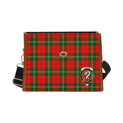 Scottish Lennox Clan Crest Tartan Waterproof Canvas Bag Tartan Plaid 2