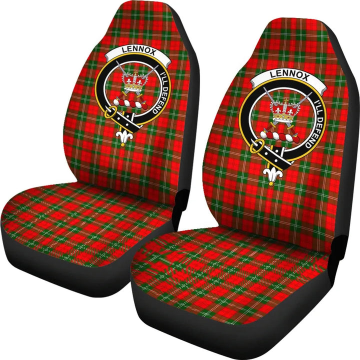 Scottish Lennox Kincaid Clan Crest Tartan Car Seat Covers 1