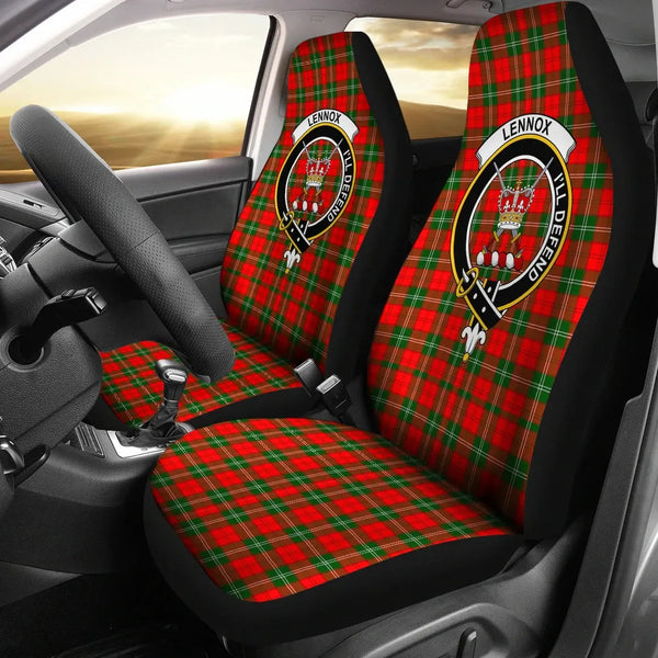 Scottish Lennox Kincaid Clan Crest Tartan Car Seat Covers 2