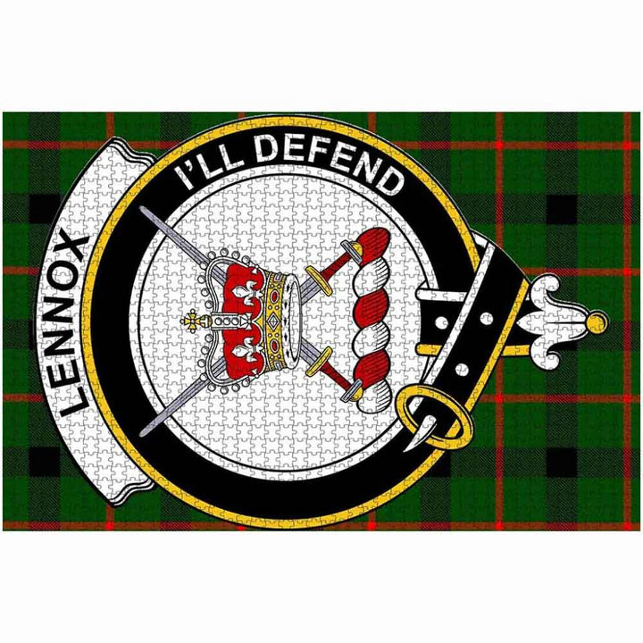 Scottish Lennox Kincaid Clan Crest Tartan Jigsaw Puzzle 2