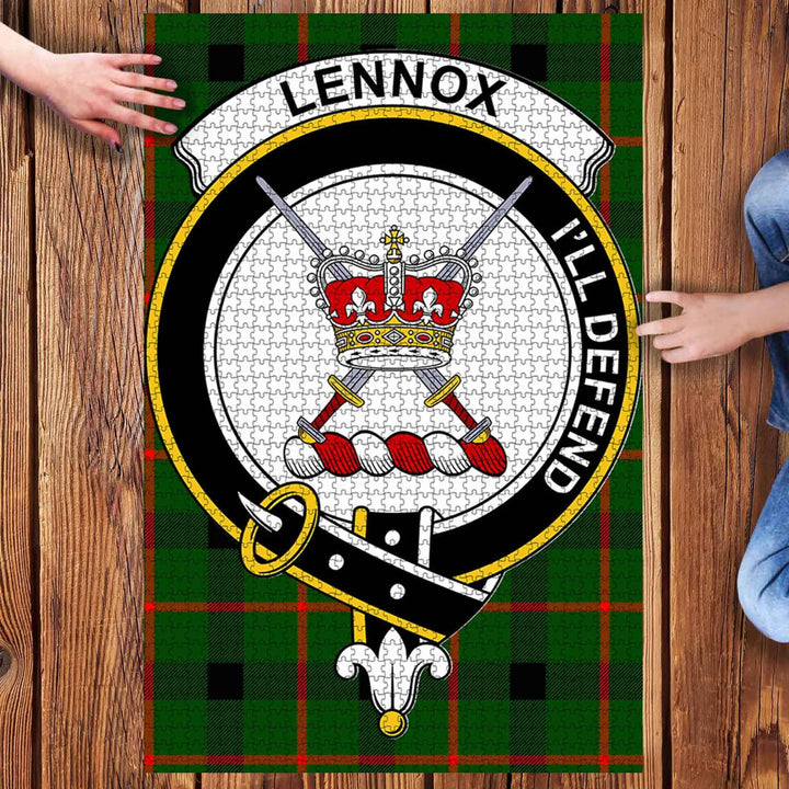 Scottish Lennox Kincaid Clan Crest Tartan Jigsaw Puzzle 3