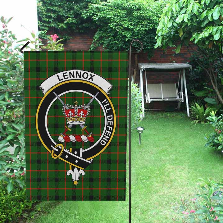 Scottish Lennox (Lennox Kincaid) Clan Crest Tartan Garden Flag Tartan Plaid 2
