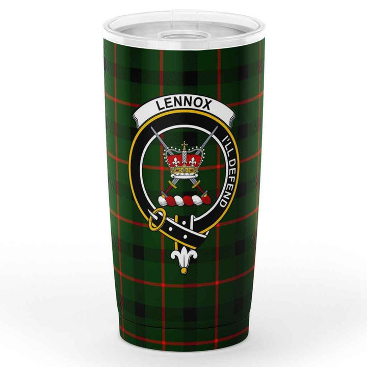Scottish Lennox (Lennox Kincaid) Clan Crest Tartan Insulated Tumbler Tartan Plaid 1