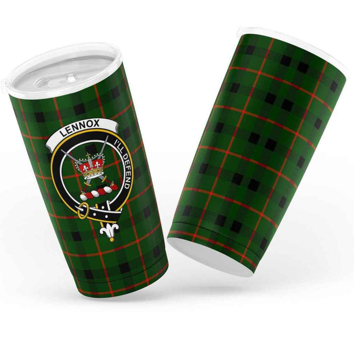 Scottish Lennox (Lennox Kincaid) Clan Crest Tartan Insulated Tumbler Tartan Plaid 3