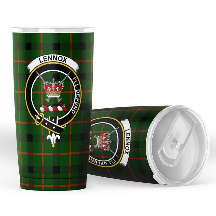 Scottish Lennox (Lennox Kincaid) Clan Crest Tartan Insulated Tumbler Tartan Plaid 4