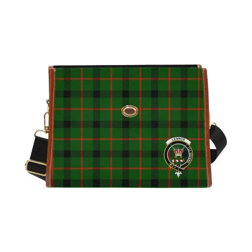 Scottish Lennox (Lennox Kincaid) Clan Crest Tartan Waterproof Canvas Bag Tartan Plaid 1