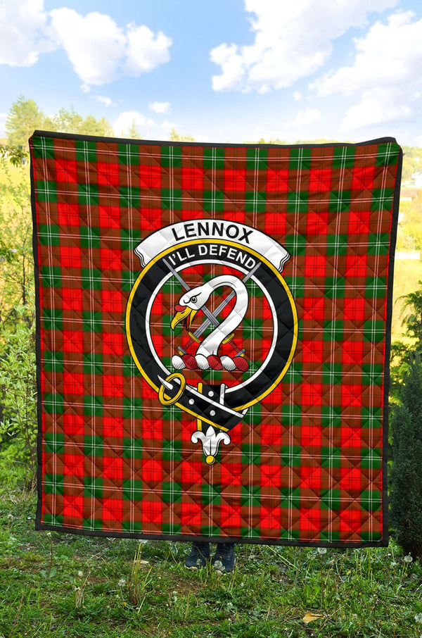 Scottish Lennox Modern Clan Crest Tartan Quilt Tartan Plaid 2