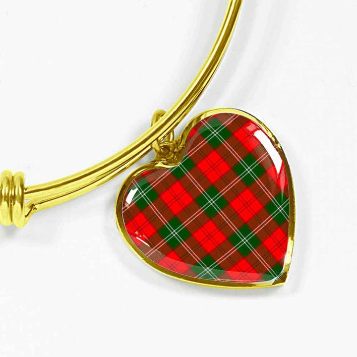 Scottish Lennox Modern Clan Tartan Bangle Heart Tartan Plaid 2