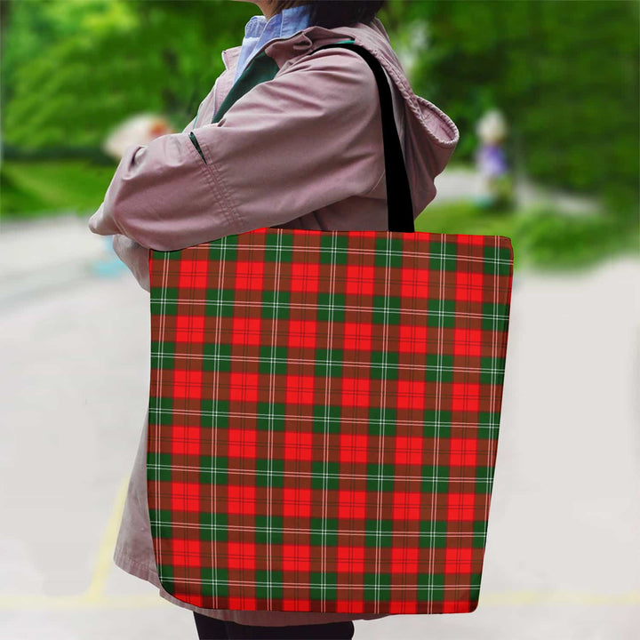 Scottish Lennox Modern Clan Tartan Canvas Bag With Shoulder Strap Tartan Plaid 2