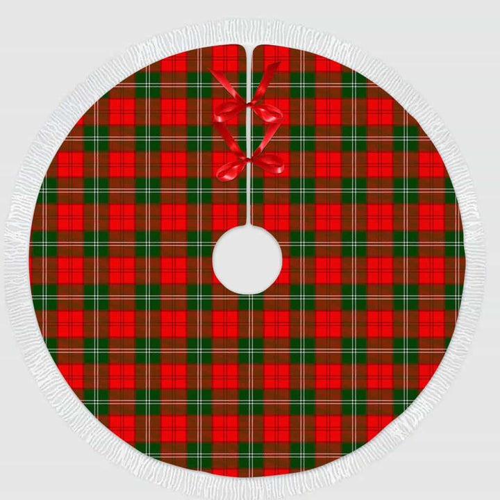 Scottish Lennox Modern Clan Tartan Christmas Tree Skirt Tassels 1 Tartan Plaid