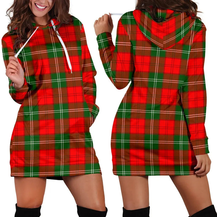 Scottish Lennox Modern Clan Tartan Hoodie Dress