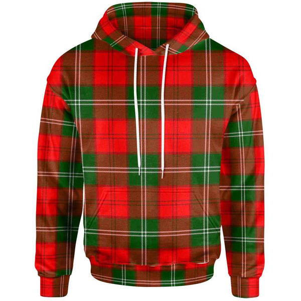Scottish Lennox Modern Clan Tartan Hoodie Front Side Tartan Plaid