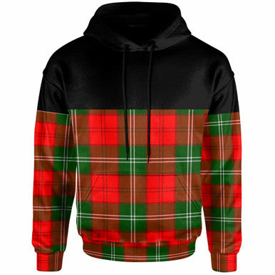 Scottish Lennox Modern Clan Tartan Hoodie - Horizontal Style Front Side Tartan Plaid