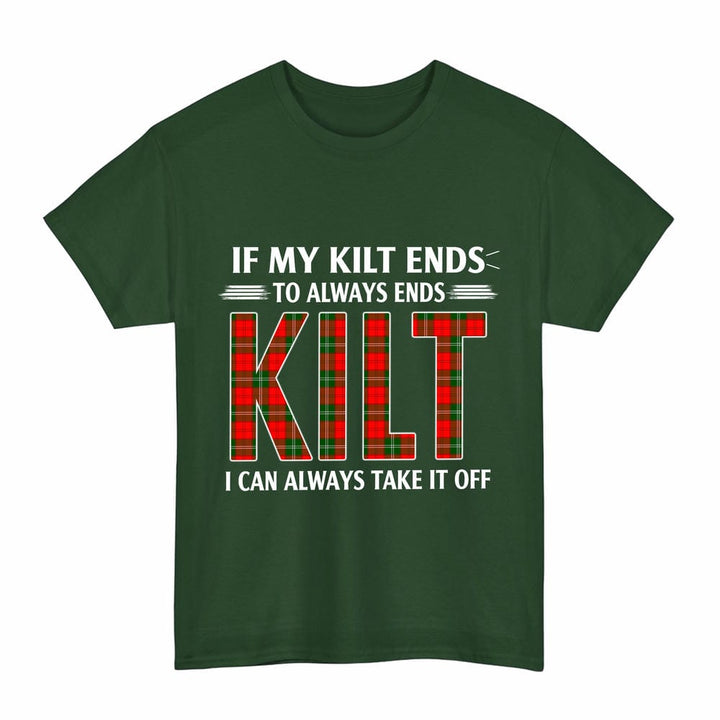 Scottish Lennox Modern Clan Tartan Kilt Pride T-Shirt Tartan Plaid Forest Green Color