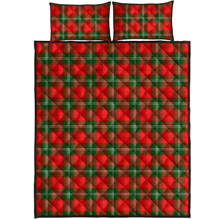Scottish Lennox Modern Clan Tartan Quilt Bed Set Tartan Plaid 1