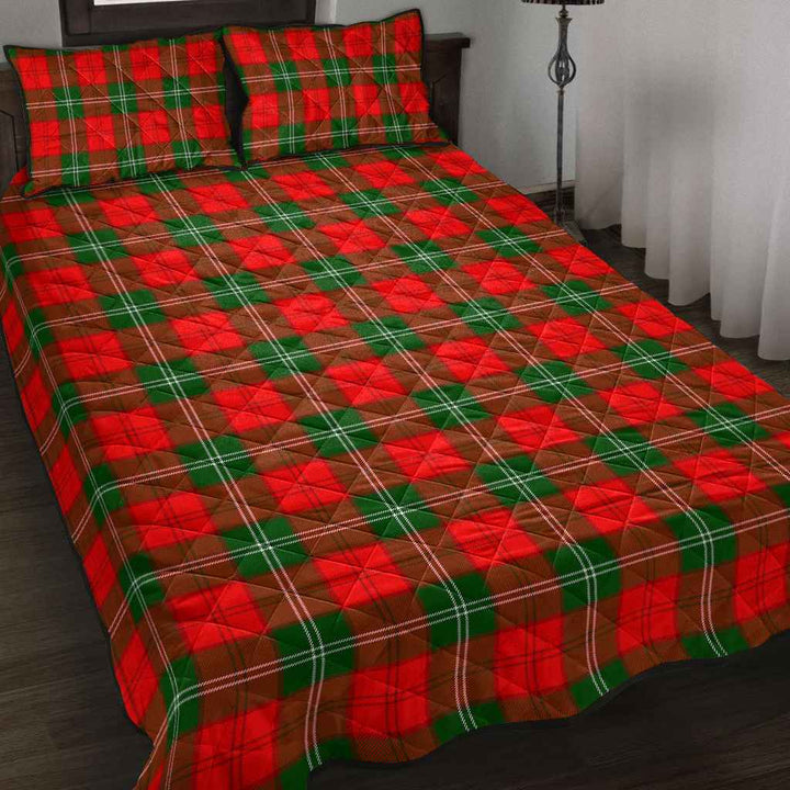 Scottish Lennox Modern Clan Tartan Quilt Bed Set Tartan Plaid 2