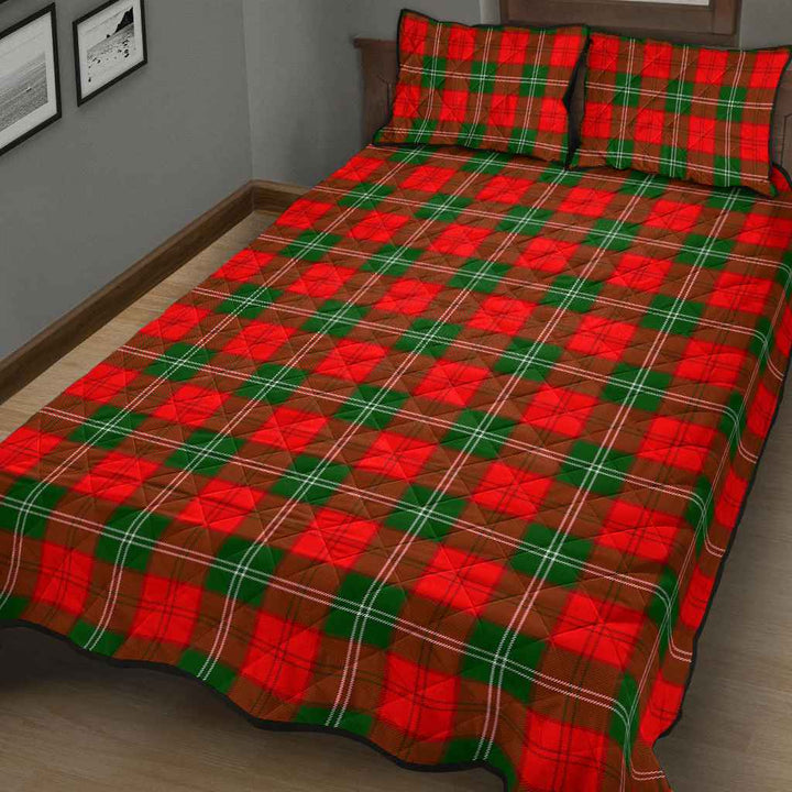 Scottish Lennox Modern Clan Tartan Quilt Bed Set Tartan Plaid 3