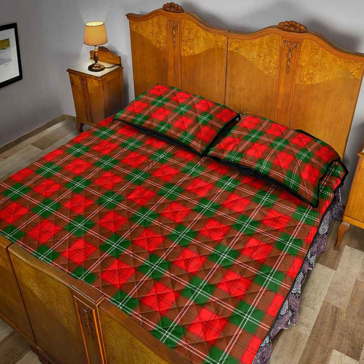 Scottish Lennox Modern Clan Tartan Quilt Bed Set Tartan Plaid 5