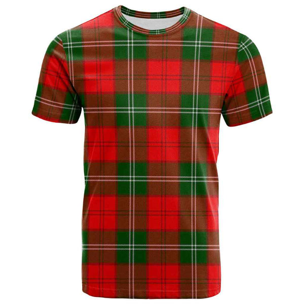 Scottish Lennox Modern Clan Tartan T-Shirt Front Side Tartan Plaid