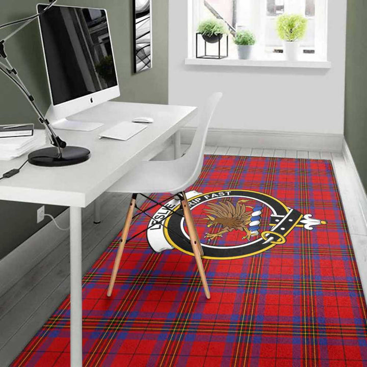 Scottish Leslie Clan Crest Tartan Area Rug Tartan Plaid 4