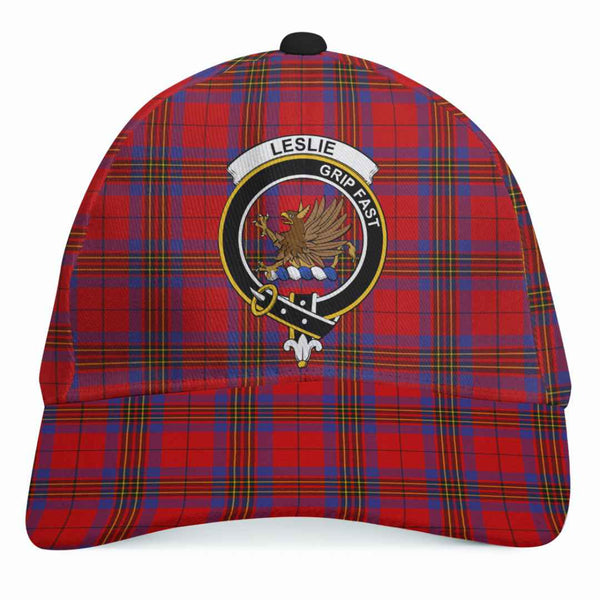 Scottish Leslie Clan Crest Tartan Cap Tartan Plaid 1