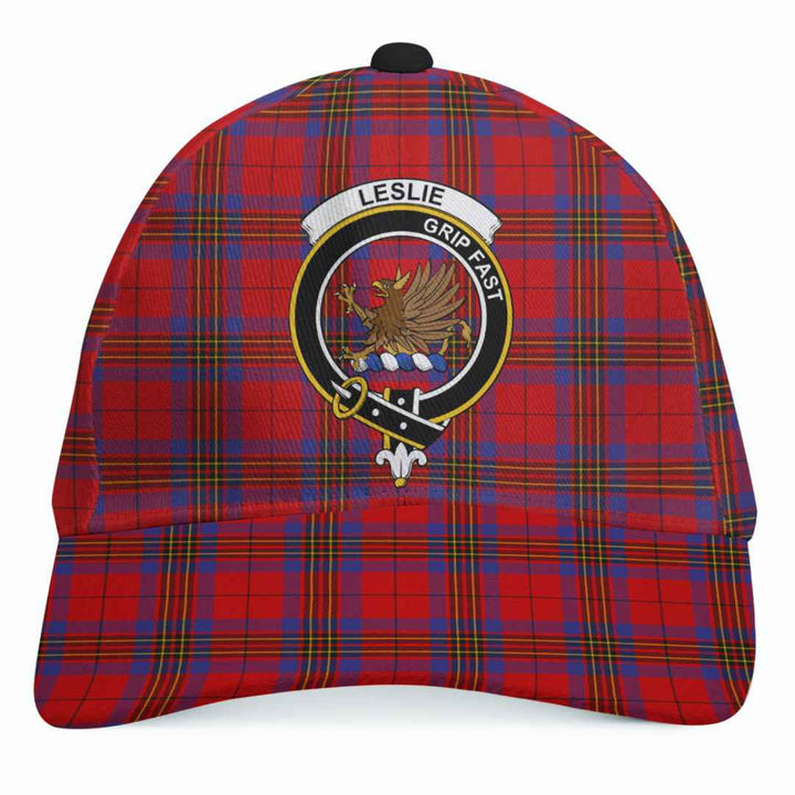 Scottish Leslie Clan Crest Tartan Cap Tartan Plaid 1