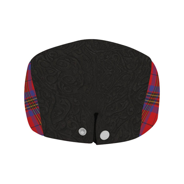 Scottish Leslie Clan Crest Tartan Flat Cap - Scratch Style Tartan Plaid 4