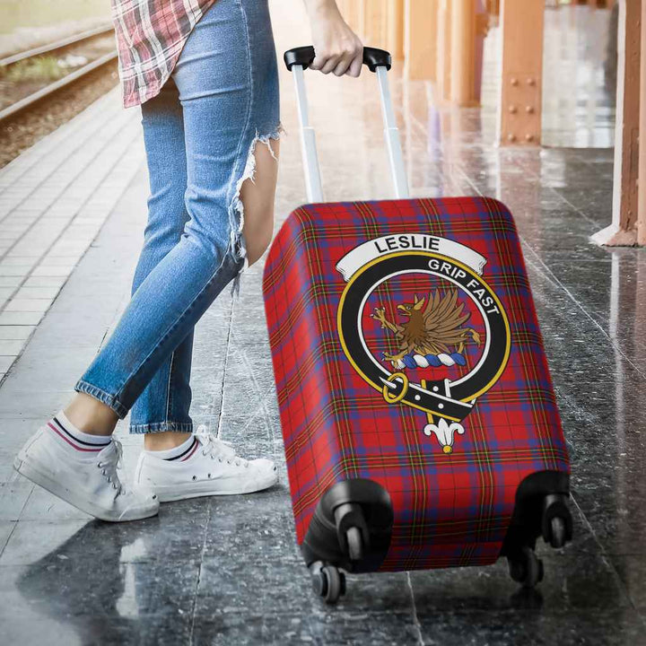 Scottish Leslie Clan Crest Tartan Luggage Cover Tartan Plaid 3